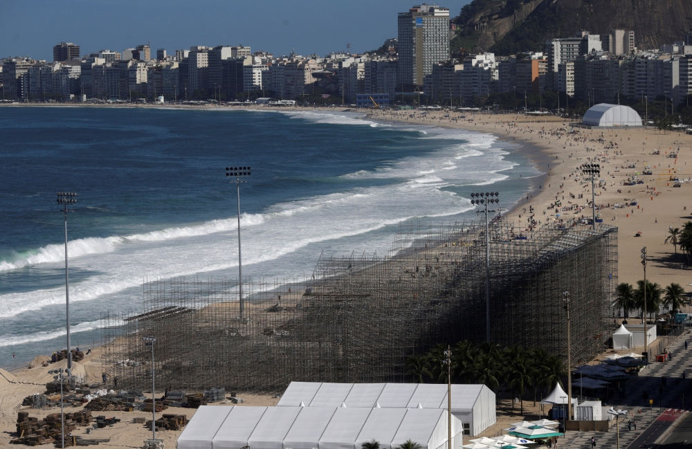 巴西海灘水質中檢測出超級細菌。（湯森路透）