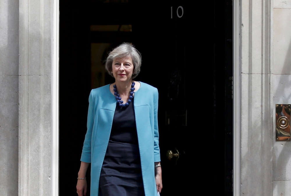 英國史上第二位女首相梅伊。（湯森路透）