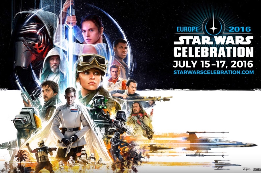 2016星際大戰慶典（Star Wars Celebration）活動海報。（翻攝自www.comingsoon.net/）
