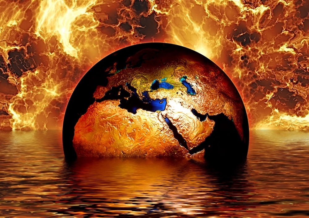 地球暖化的問題持續惡化，巴黎氣候變遷高峰會所定的標準恐怕快撐不下去了。  （翻攝自Pixabay網站）