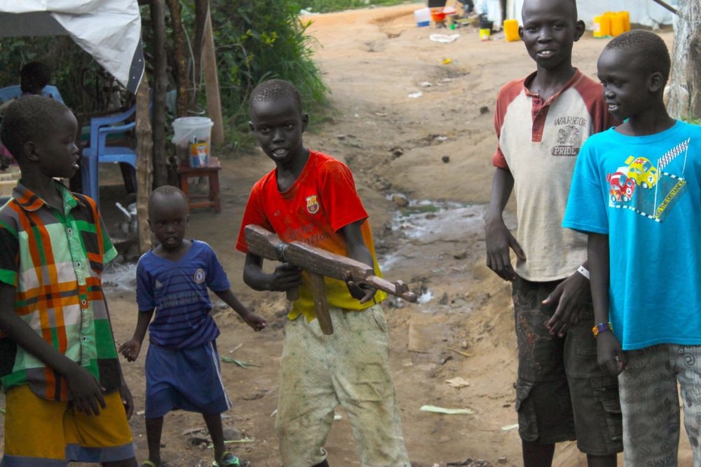 南蘇丹政府軍招募童兵，升高緊張局勢。（美聯社）