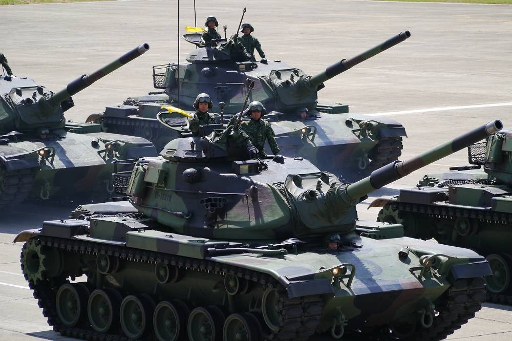 M60A3戰車美伊戰後，台灣陸續接手460輛，陸軍有意規劃提升該款車性能。（攝影：朱明）
