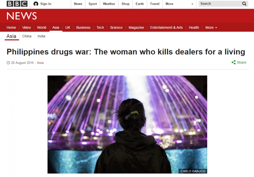 合約殺手瑪莉亞。（翻攝BBC網站）