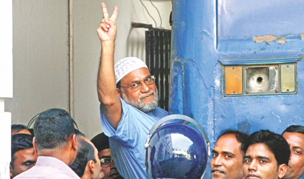 孟加拉反對黨「伊斯蘭大會黨」的最後一名重要領袖阿里已遭到絞刑處死。 （翻攝自thedailystar網站）