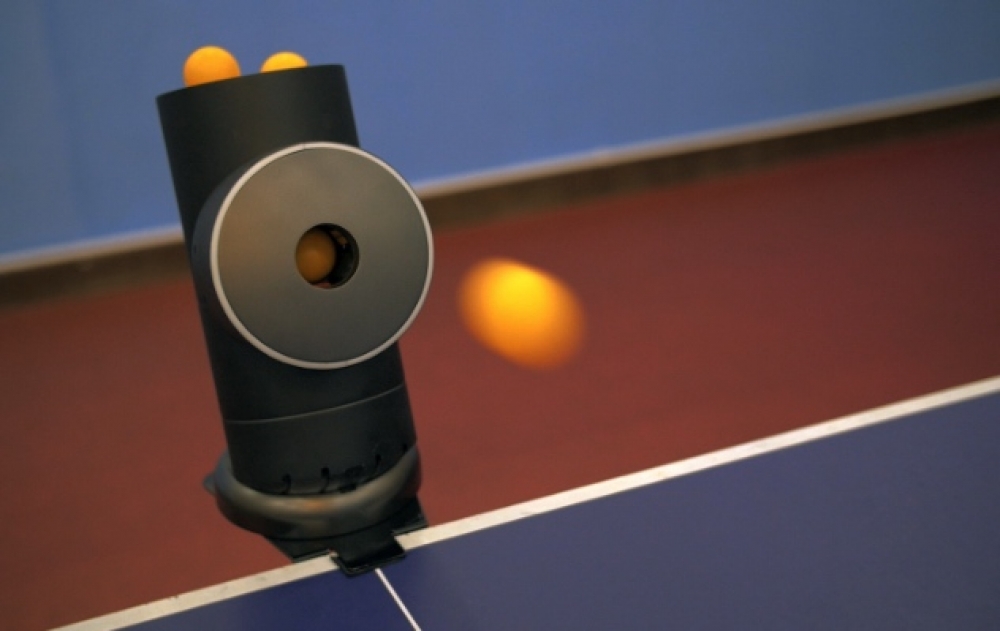 隨時隨地打桌球，Trainerbot發球機是最好的夥伴。（圖片來源：kickstarter）
