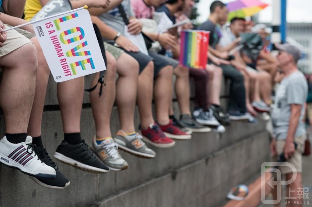 愛是不分性別，不容歧視，修法更讓同性婚姻平權邁進一大步（攝影：李昆翰）