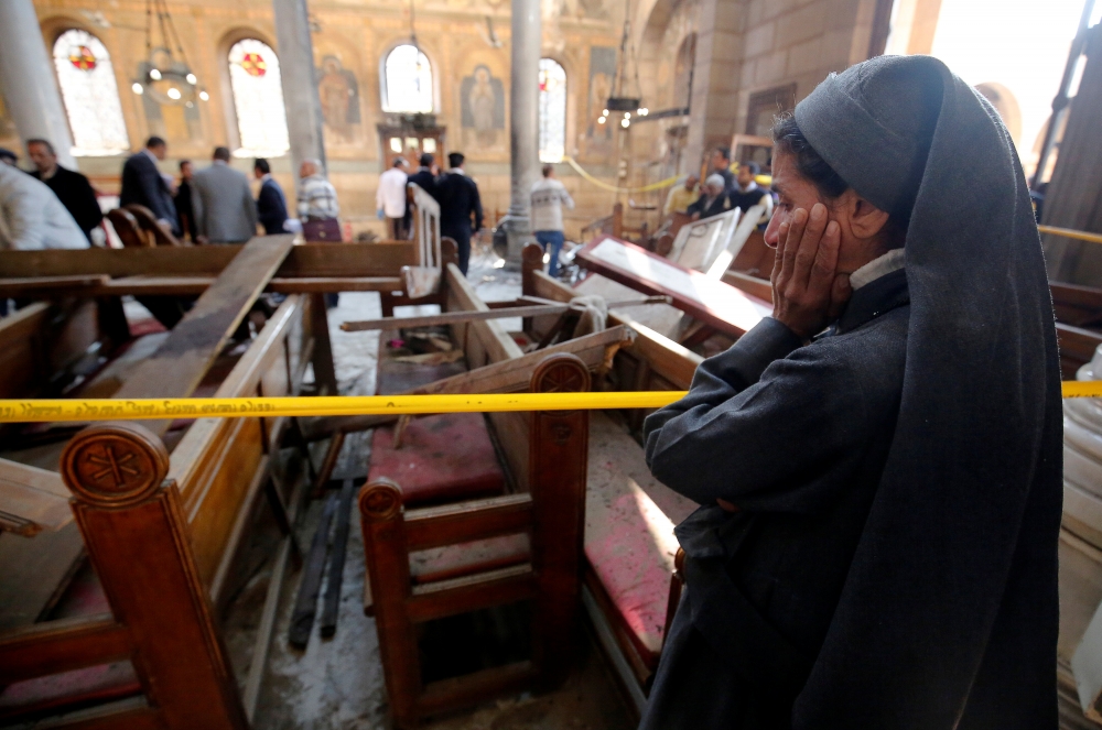 埃及開羅教堂發生爆炸案。（湯森路透）