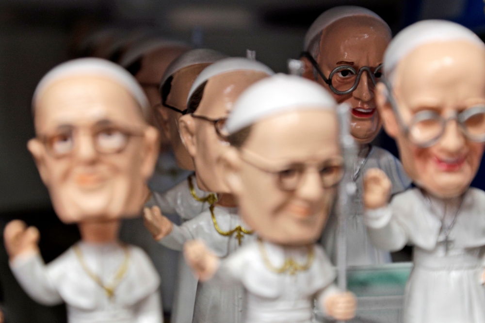 教宗肖像權近年遭濫用，梵諦岡表明未來將監控相關的非法使用。（美聯社）