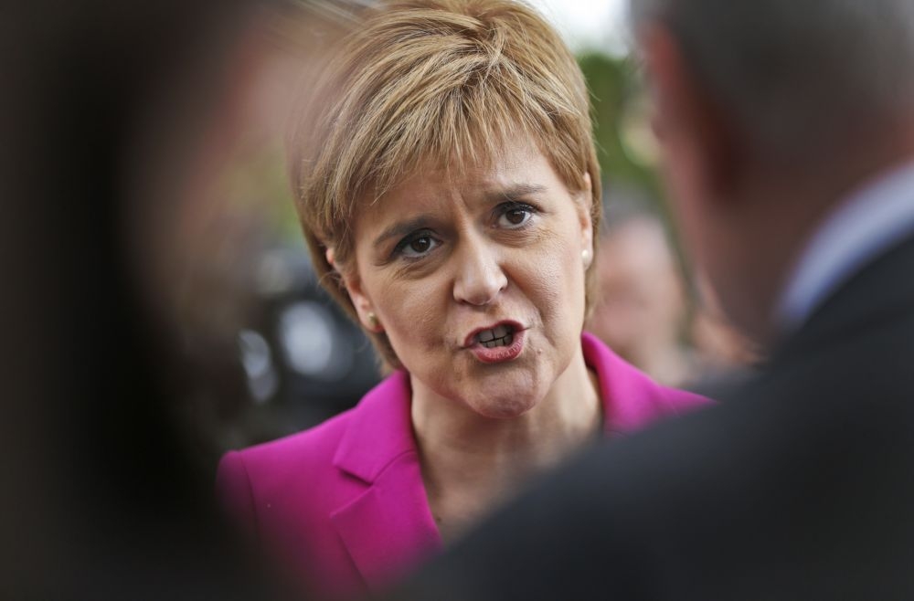 英國蘇格蘭首席部長史特金尋求舉行蘇格蘭二次獨立公投。  （美聯社）