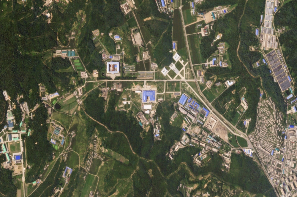 聯合國報告指北韓未停止核子計畫。圖為北韓沙門洞（Sanumdong）飛彈研發中心的衛星畫面。（湯森路透）