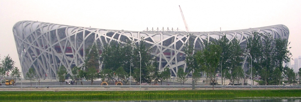 2008北京奧運開幕式地點。（鳥巢/維基百科）