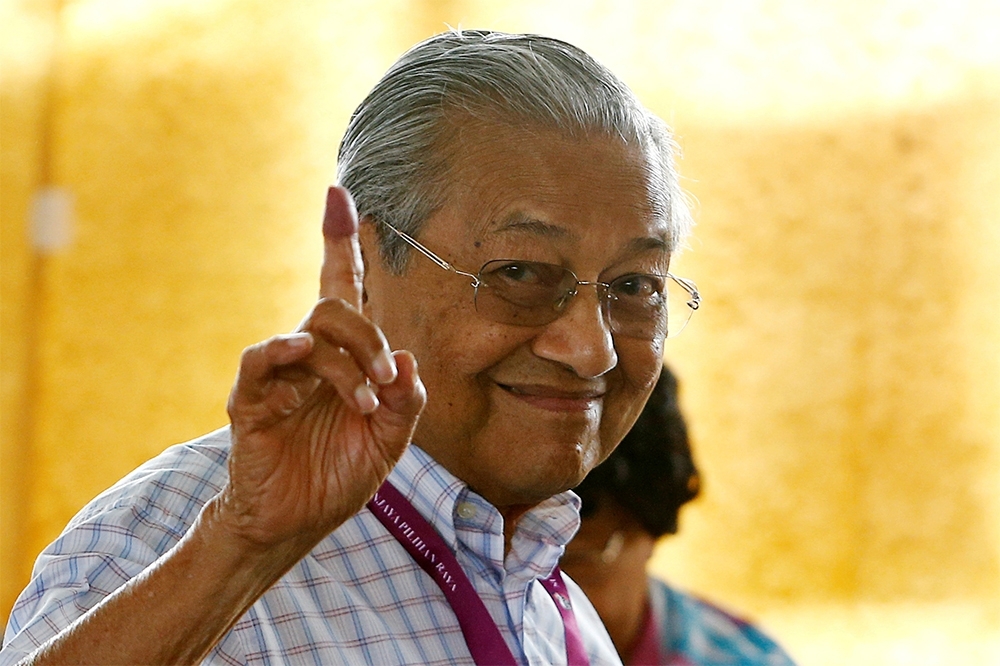 馬來西亞總理馬哈迪決心重整政府形象、贏回國家聲譽。（湯森路透）