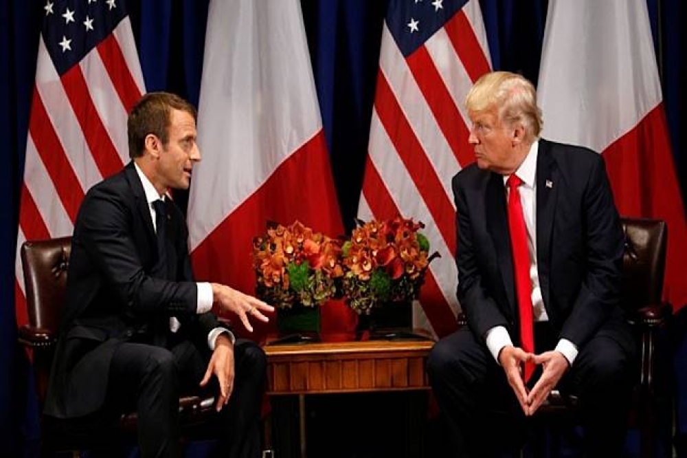 法國總統馬卡洪23日將抵美，進行國是訪問。（湯森路透）