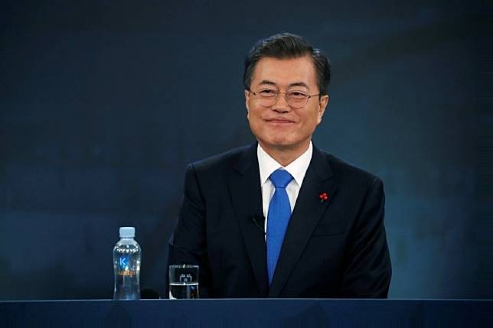 南韓總統文在寅入選2018《Time》百大人物。（湯森路透）