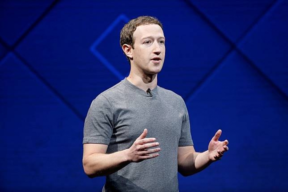 臉書創辦人、執行長祖克柏（Mark Zuckerberg）。（湯森路透）