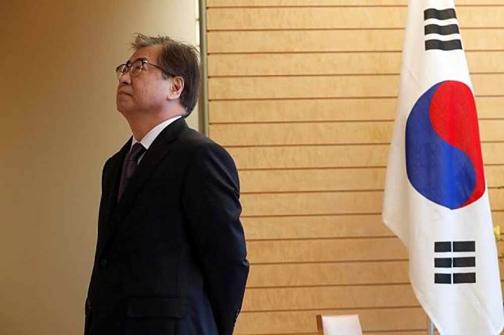 韓國情報局局長徐薰日前奉命前往日本，向日本首相安倍晉三說明朝韓會談進展。（湯森路透）