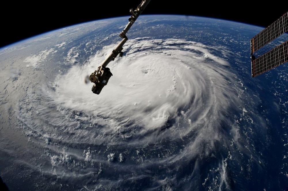 4級颶風佛羅倫斯結構紮實，將為美國東南岸帶來暴雨、洪水。（湯森路透）