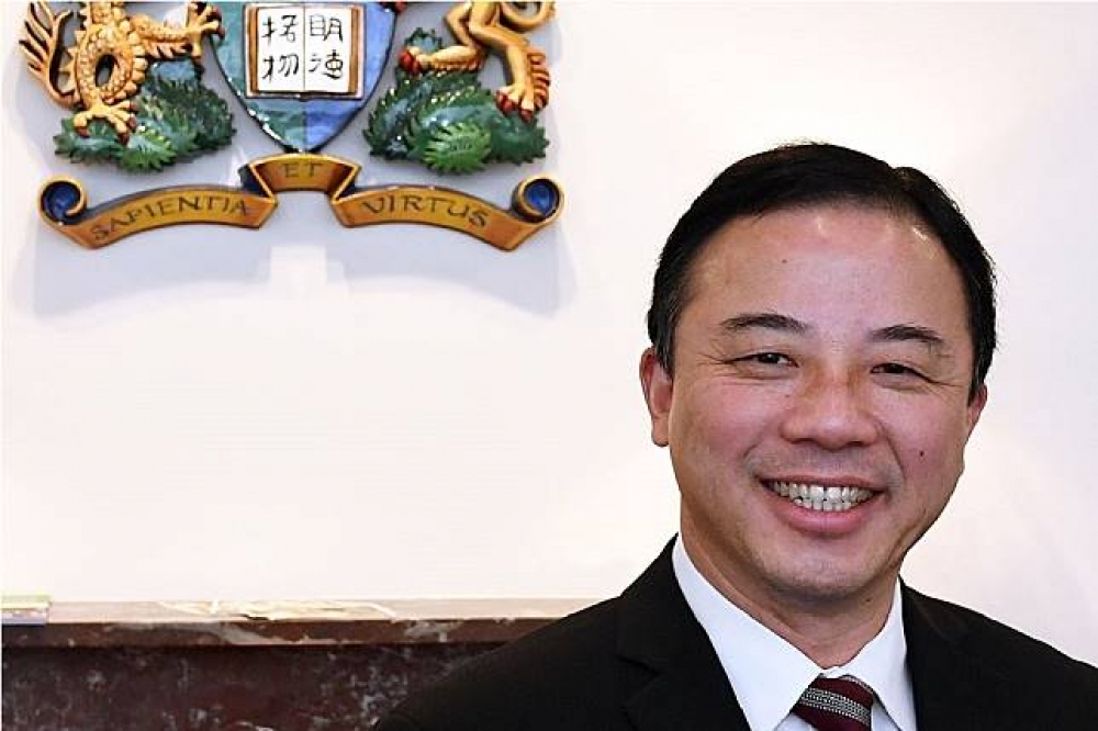 美籍中國學者張翔就任香港大學新一屆校長。（翻攝自香港大學臉書）