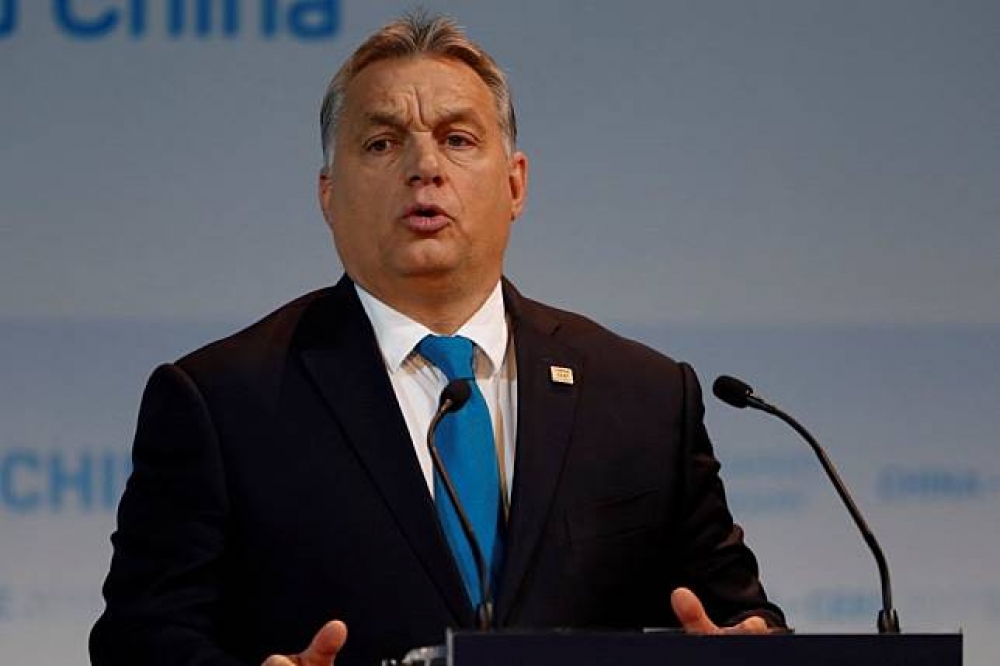 反移民的保守派匈牙利總理奧爾班視索羅斯為眼中釘。（湯森路透）