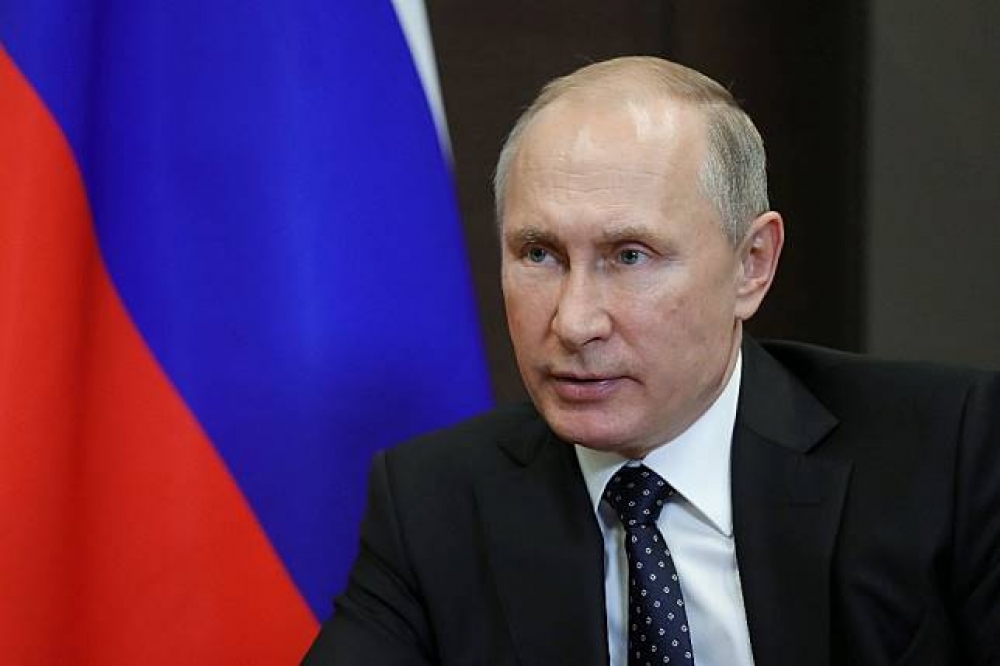 俄羅斯總統普京25日簽署修訂案，未來外國媒體或許將登記為外國代理人。（湯森路透）