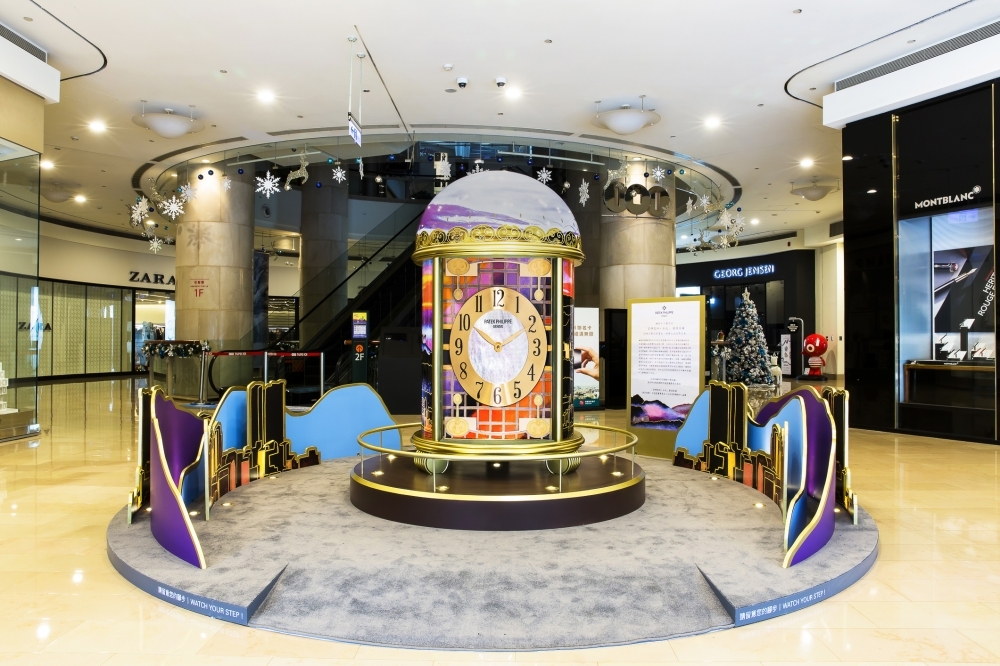 百達翡麗座鐘裝置藝術展(圖片來源: 百達翡麗) 