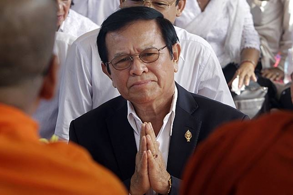 柬埔寨最高法院解散反對黨，圖為反對黨領袖坎索哈。（美聯社）
