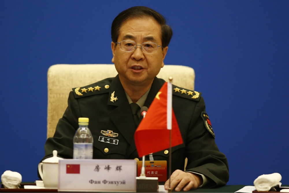 原解放軍總參謀長房峰輝上將，因違法違紀遭開除黨籍和上將軍銜。（中新社）