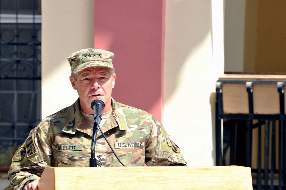 現任駐阿富汗美軍司令官米勒上將。（圖片取自美國國防部）