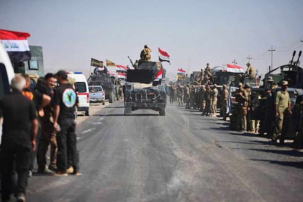 伊拉克政府軍16日正式出兵基爾庫克。（湯森路透）