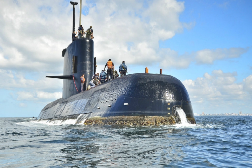 阿根廷軍方宣布，成功尋獲1年前失蹤的潛艇「聖胡安號」。（美聯社）