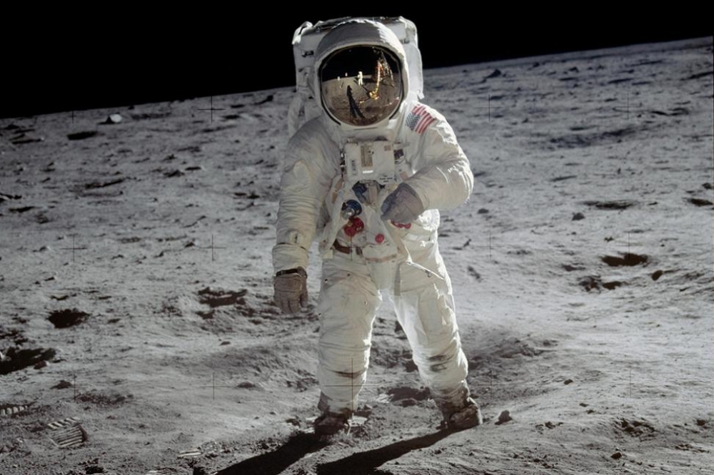 美國阿波羅計畫登月太空人。（取自推特@NASA）
