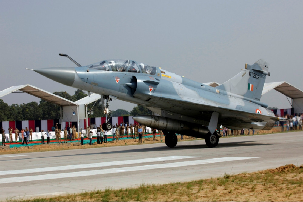 印度空軍現役幻象2000戰機。（湯森路透）