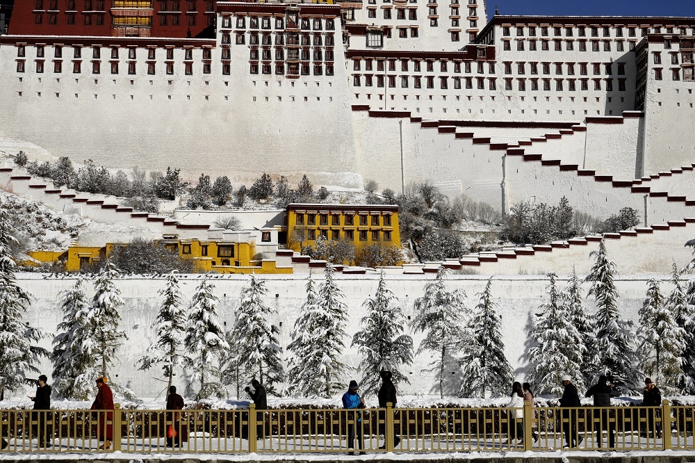 西藏拉薩布達拉宮。（湯森路透）