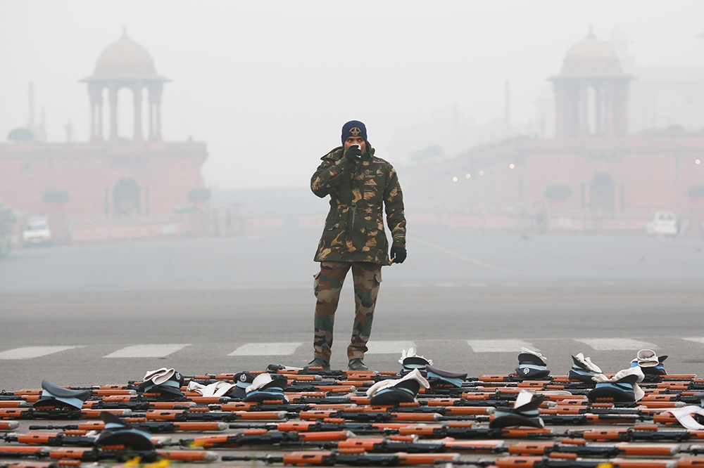 印度首都德里都會區空汙極為嚴重。（湯森路透）