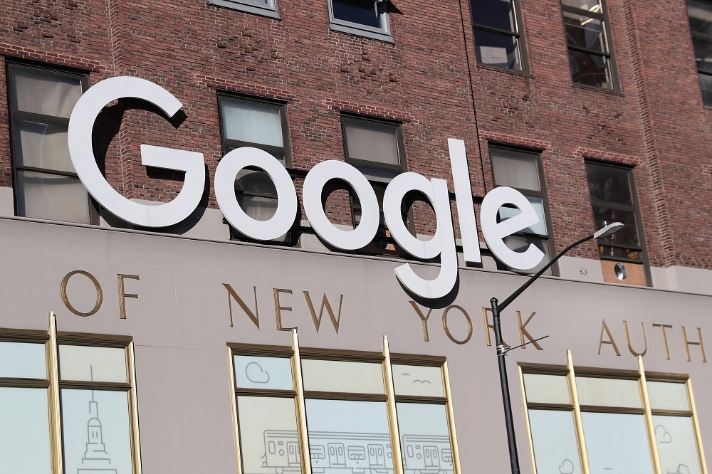 2018年12月19日美國紐約市曼哈頓的Google總部。（湯森路透）