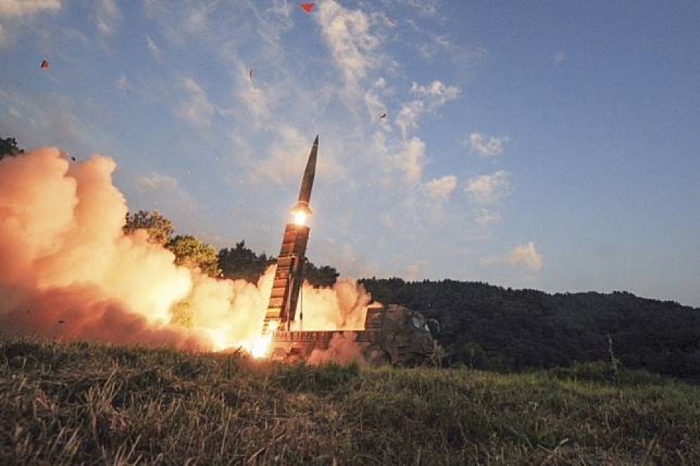南韓4日以軍武演習回應北韓第六次核爆測試。（美聯社）