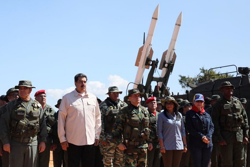 委內瑞拉總統馬杜洛（Nicolás Maduro）10日宣布發動委國史上最大規模的軍演。（湯森路透）