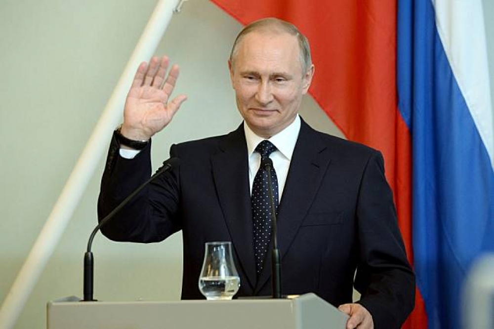 俄羅斯總統普京樂見歐盟反對美國經濟制裁。（路透）