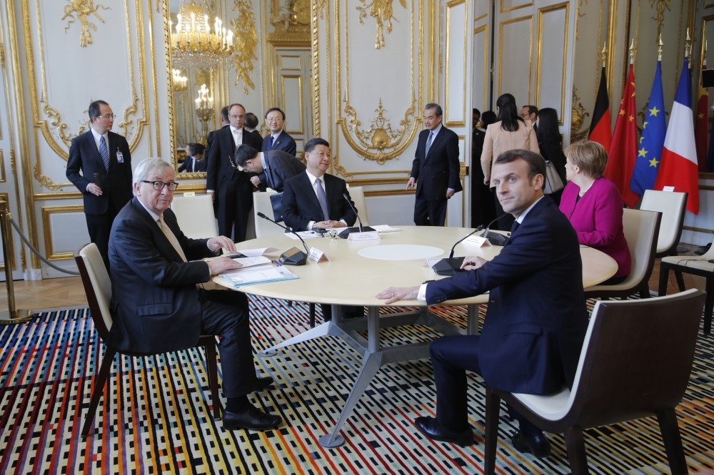 習近平26日與數名重要歐盟領導人會面。（美聯社）