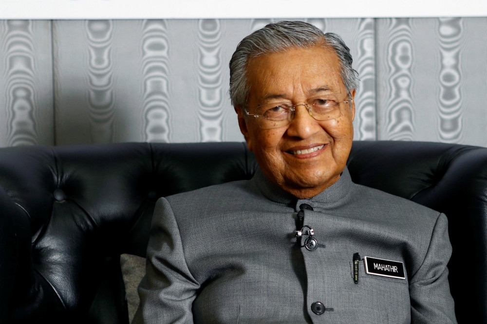馬來西亞現任首相馬哈迪。（湯森路透）