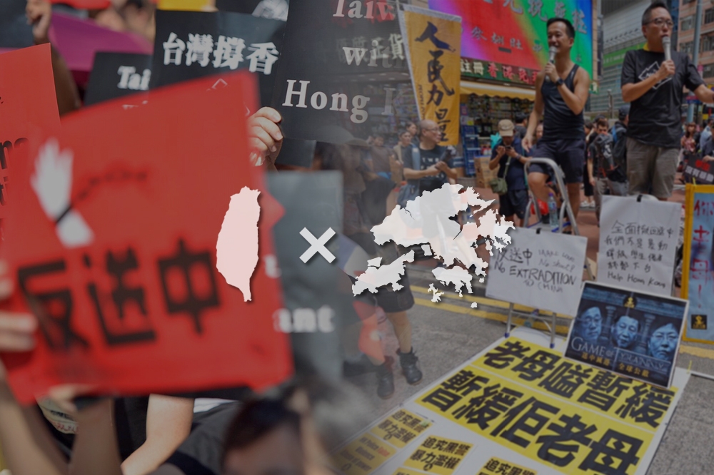 港府宣布《逃犯條例》修法「暫緩」，然而香港民陣不接受，16日仍在香港發動遊行；同日，台灣數個公民團體也將發起「撐香港，反送中」。（合成圖片／攝影：麥浩禮、李景濤、李智為）