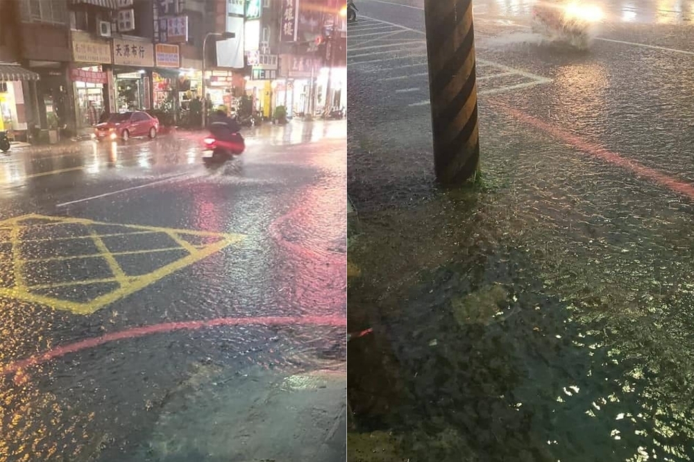 氣象局3日發布中南部豪大雨特報，高雄市民對於「治水成效」也出現分歧。（取自公民割草行動臉書社團）