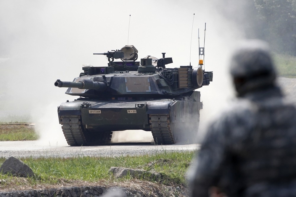 美國國務院於美東時間8日宣布批准2項對台軍售案，包含108輛M1A2戰車。（湯森路透）