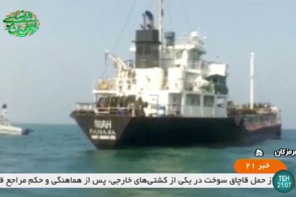 遭控走私石油的船隻遭伊朗扣押。（湯森路透）