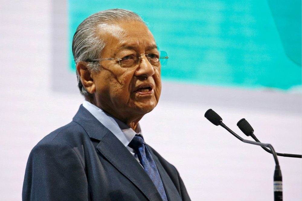 高齡93歲、馬來西亞現任首相馬哈迪。（湯森路透）