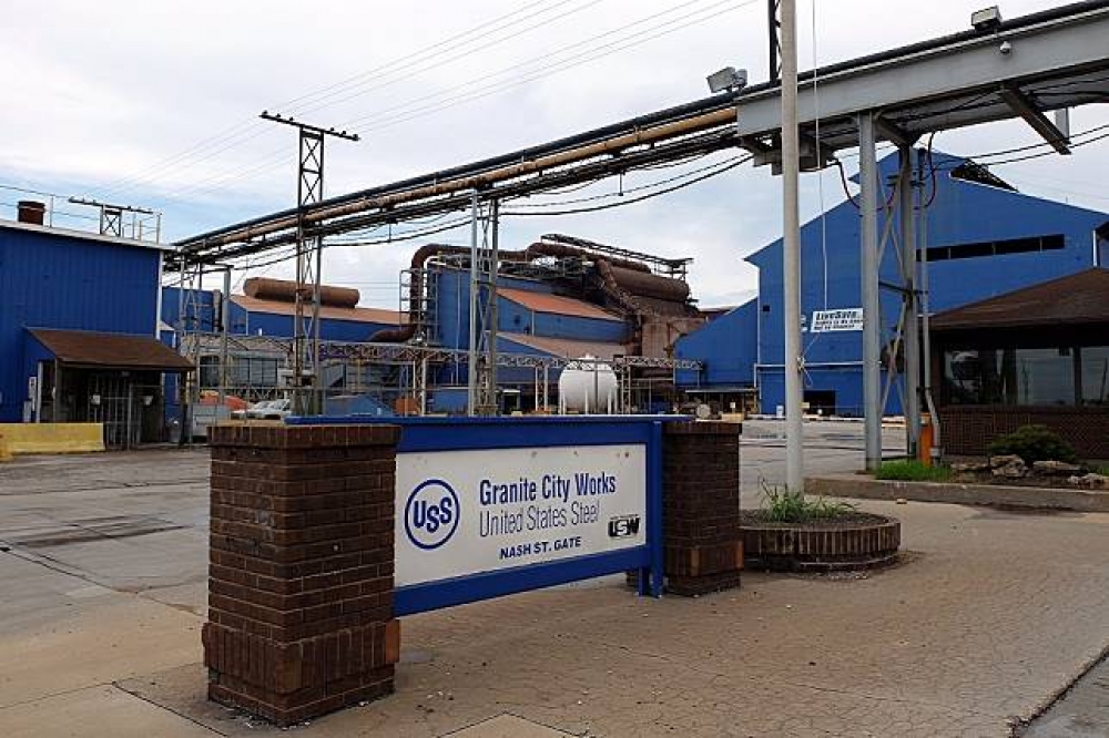 美國鋼鐵公司（United States Steel Corporation，U.S. Steel）在伊利諾州的廢棄工廠。（湯森路透）