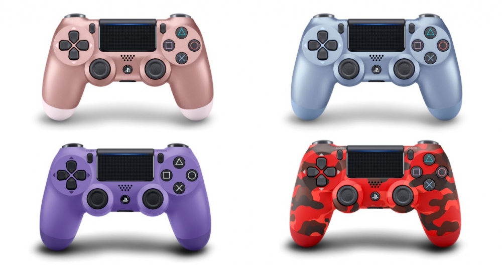 台灣索尼日前宣布PS4控制器將推出4款全新的配色。