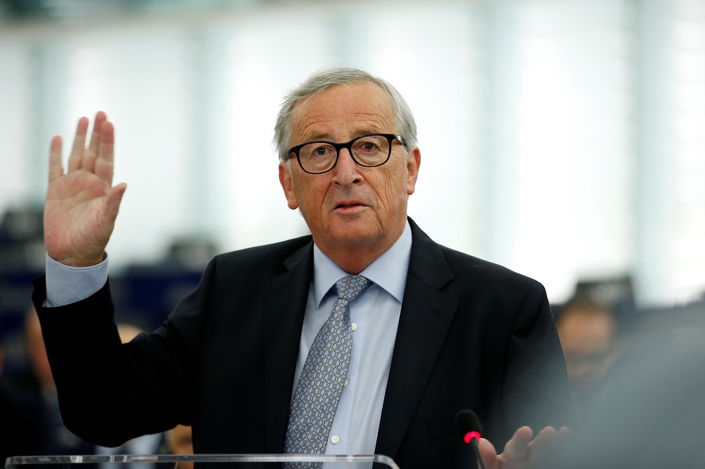 歐盟執委會主席容克（Jean-Claude Juncker）。（湯森路透）