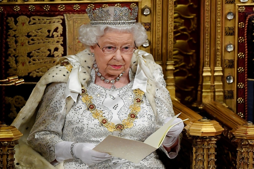 英國女王伊莉莎白二世14日發表「御座致辭」（Queen's Speech）。（湯森路透）