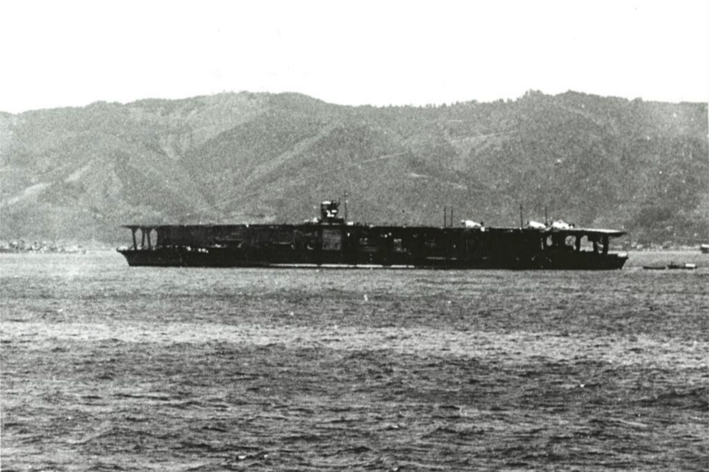 赤城號航空母艦剛剛完成升級大改造，1939年資料照片。（圖片取自美國海軍歷史博物館）